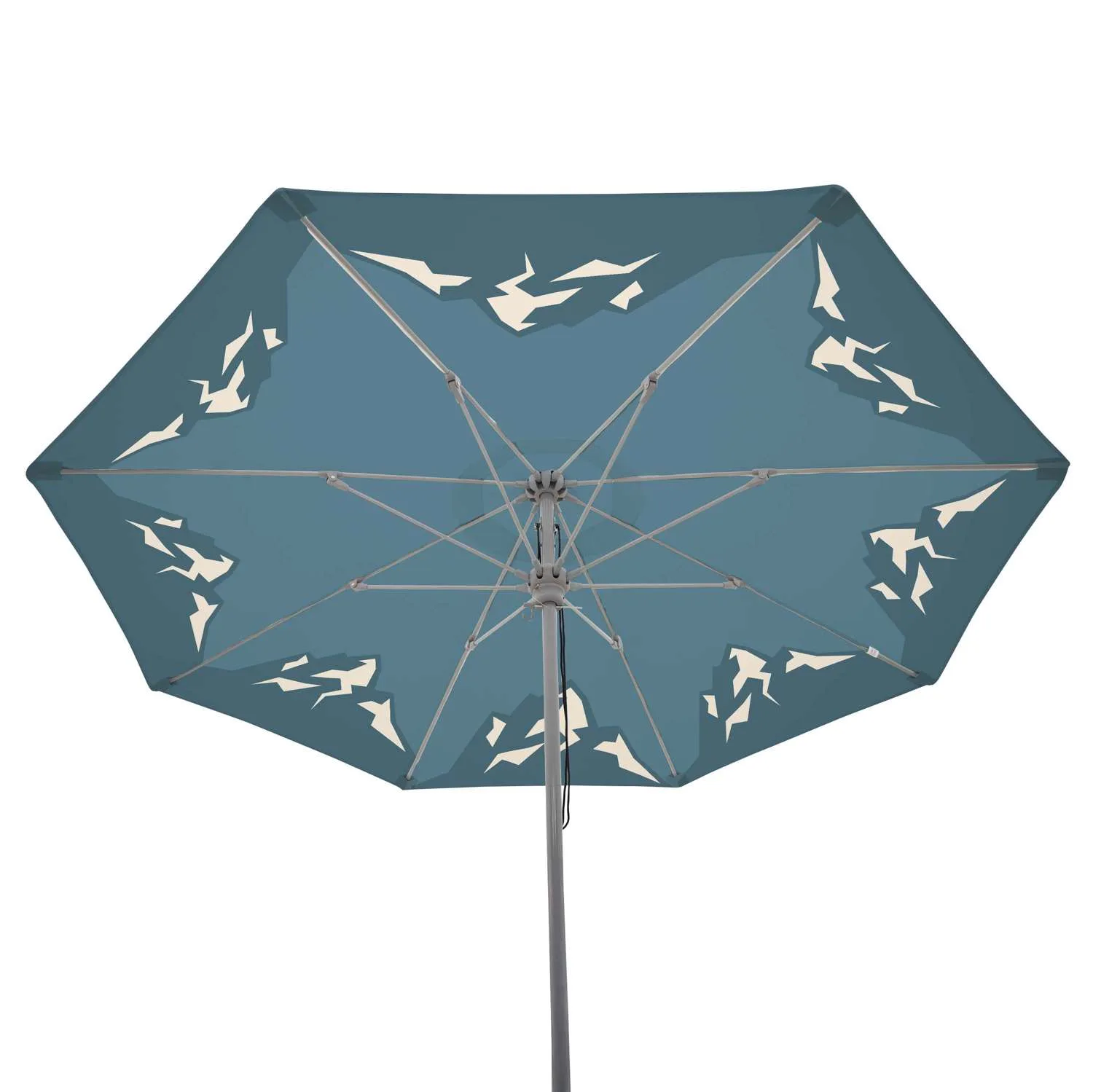 9' Deluxe Market Umbrella Double-Sided Dye Sub Kit view 2