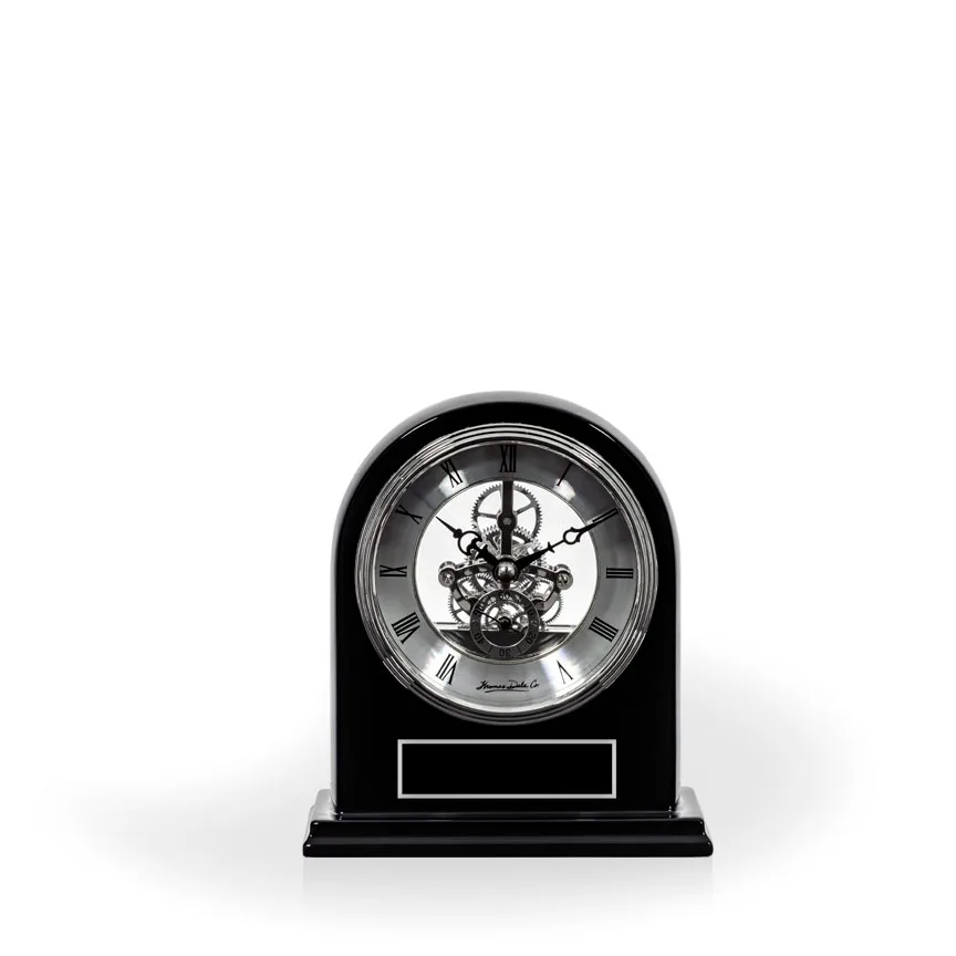 Zaman Black Piano Desk Clock view 2
