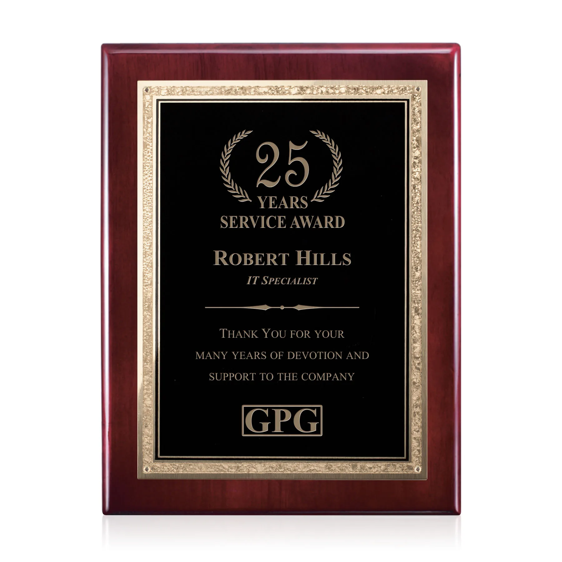 Gemstone Rosewood Plaque — Gemstone Rosewood Plaque
