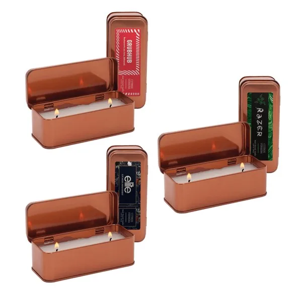 2.25 oz. Scented Copper Rectangular Candle view 2