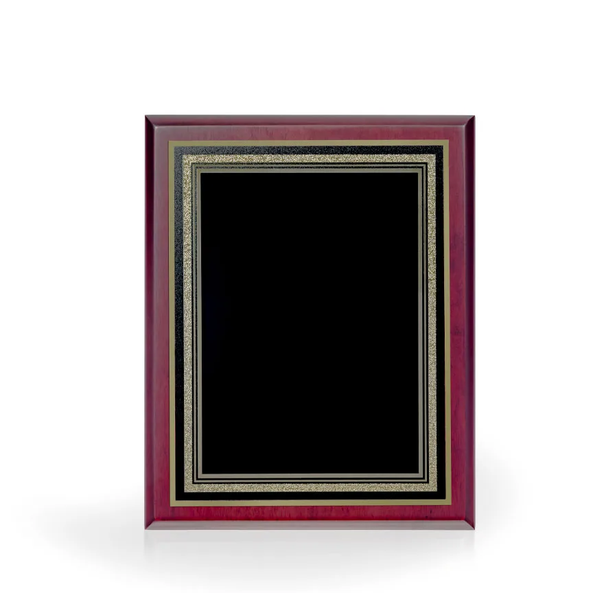 Carlos Mahogany Finish Award Plaque, 8"x10" view 2