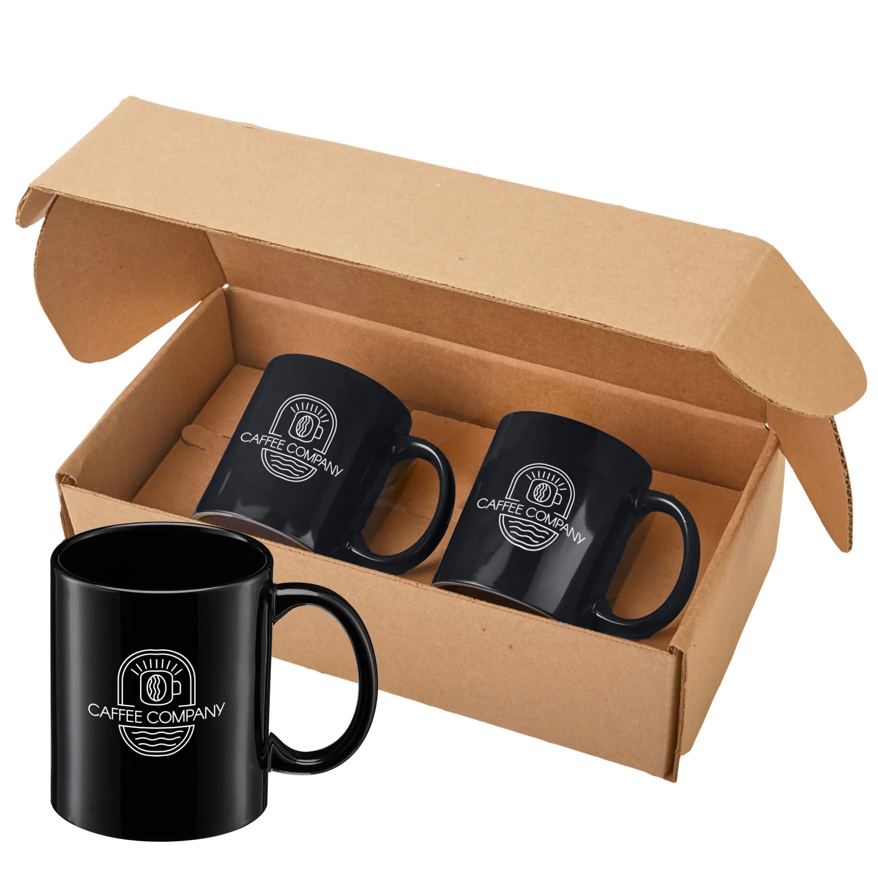 11 Oz. Sunrise Ceramic Mugs Gift Set view 4