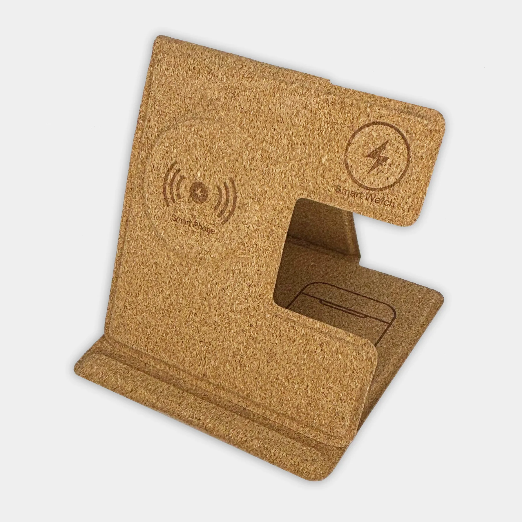 Cork Qi - 3-in-1 Eco Friendly Wireless charger view 2