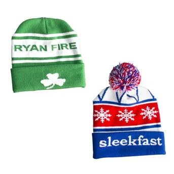 Premium Knit Beanie w/Cuff (Domestically Produced) 8" x 7.5" folded; unfolded 11" view 2