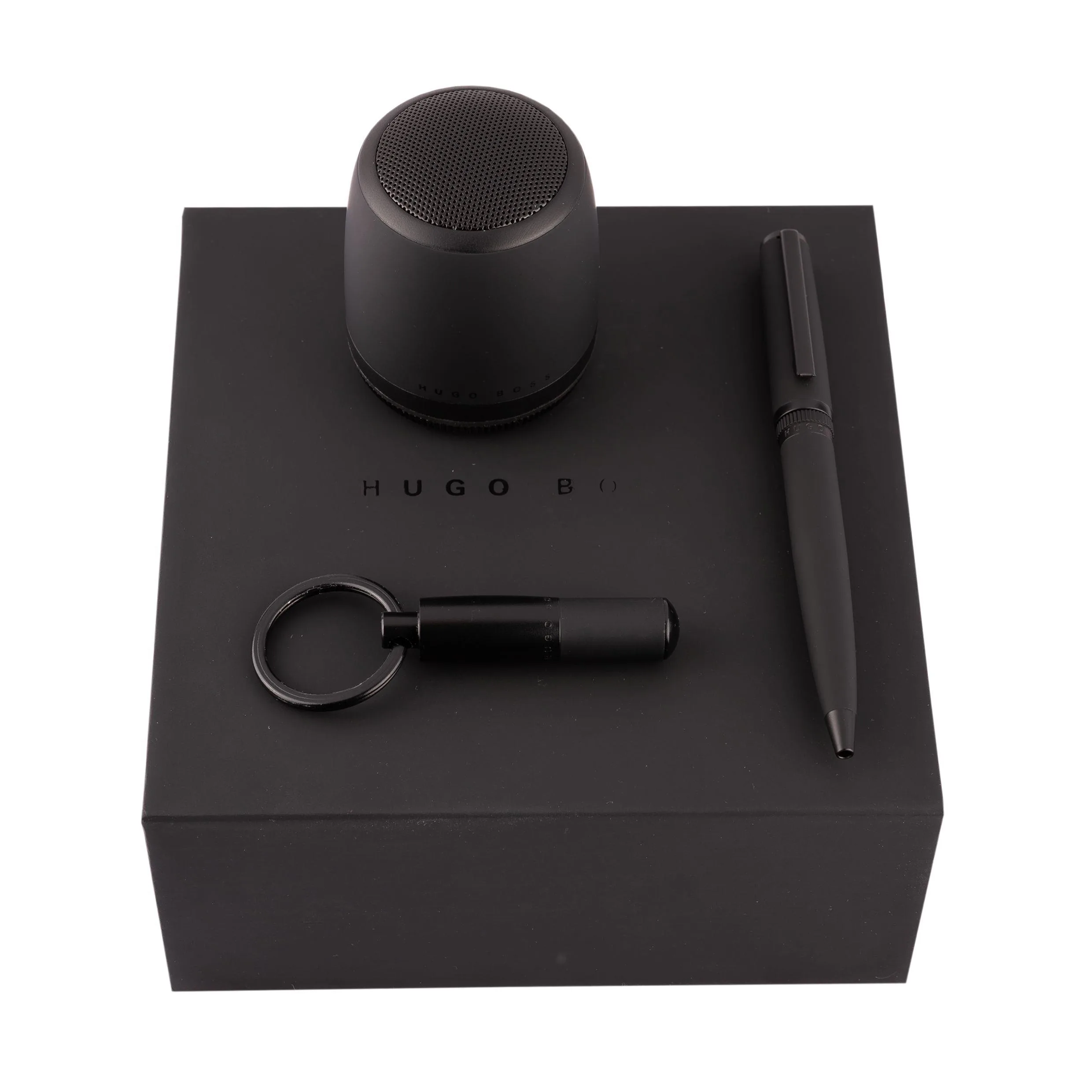 Hugo Boss Ballpoint Pen, Key Ring & Speaker