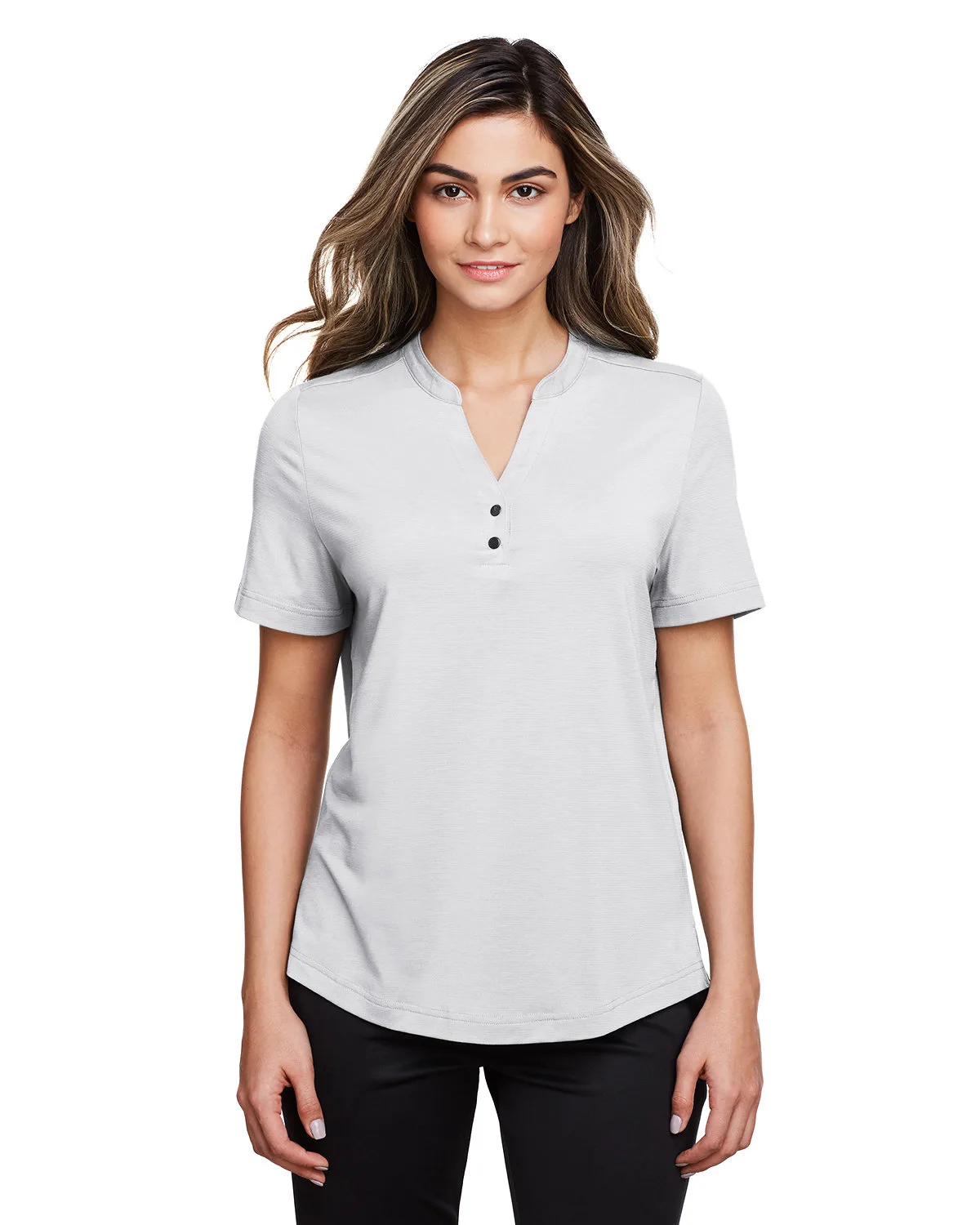 NORTH END Ladies' JAQ Snap-Up Stretch Performance Polo view 7