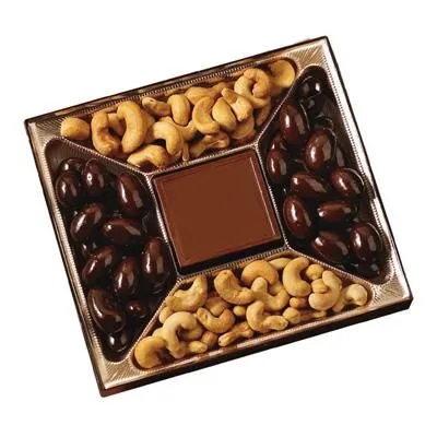 Custom Confection Box w/ Molded Chocolate Centerpiece - 10 Oz. view 3