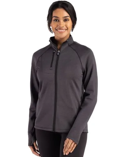 Cutter & Buck Peshastin Fleece Recycled Womens Full Zip Jacket view 3