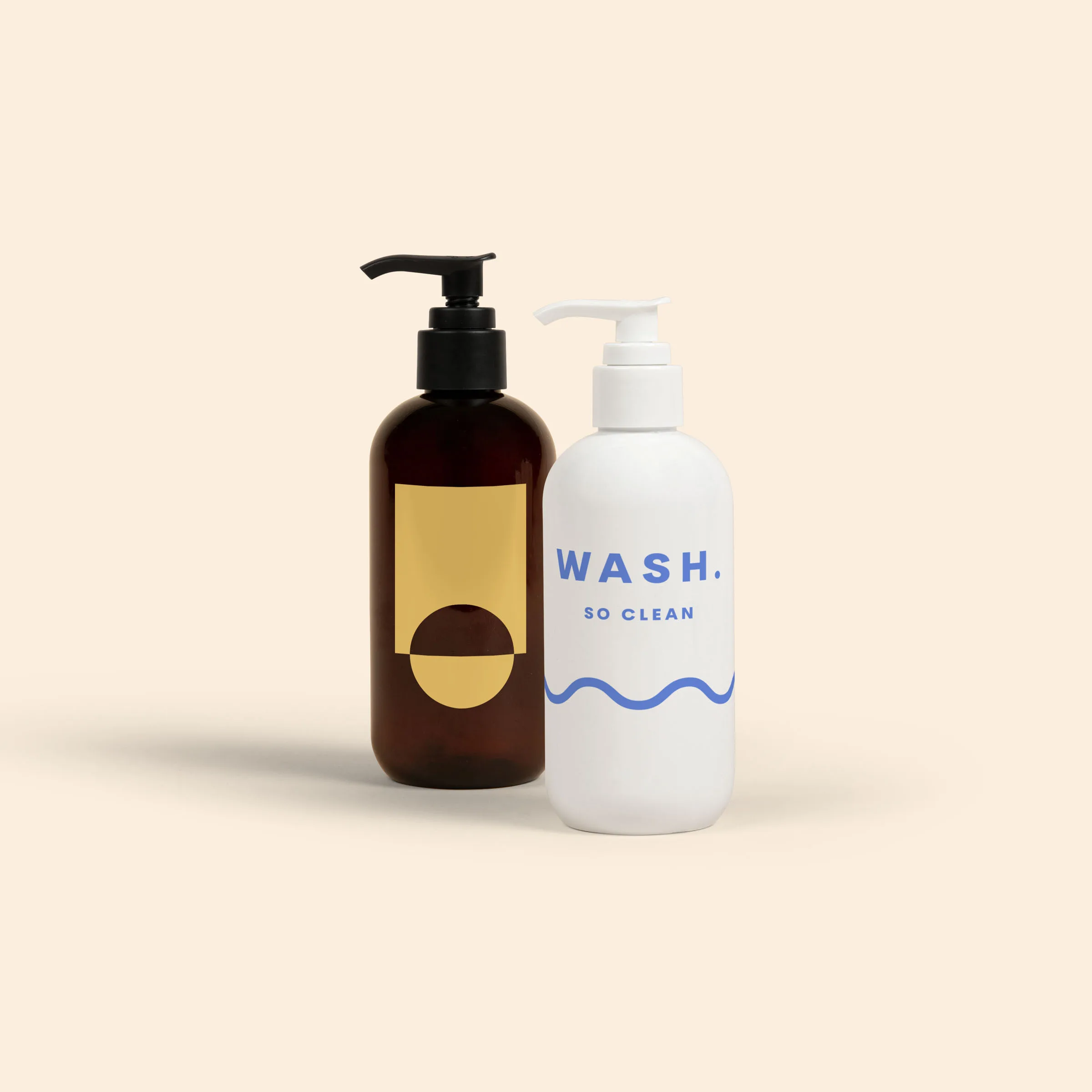 8 Oz Wash With Pump Cap - Direct Print view 3