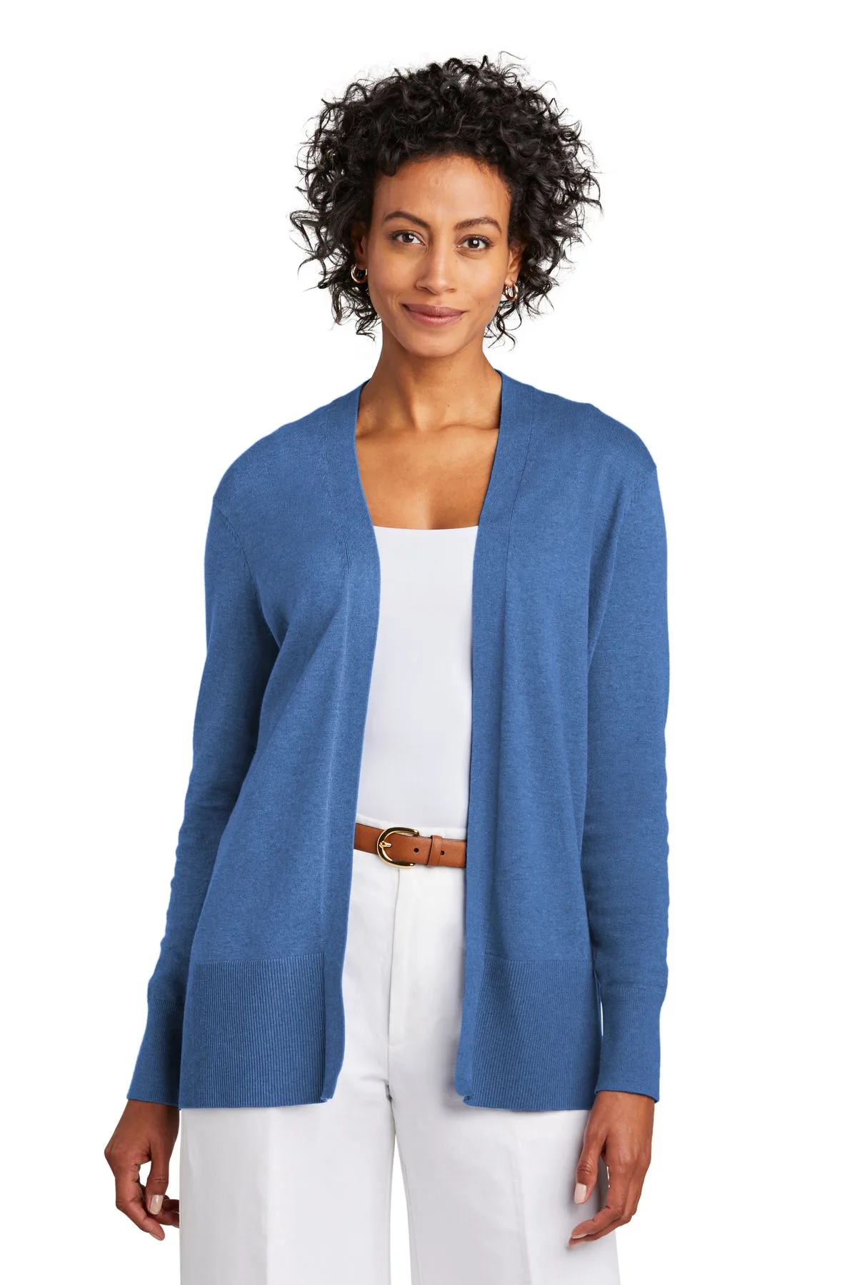 Brooks Brothers® Women's Cotton Stretch Long Cardigan Sweater view 4