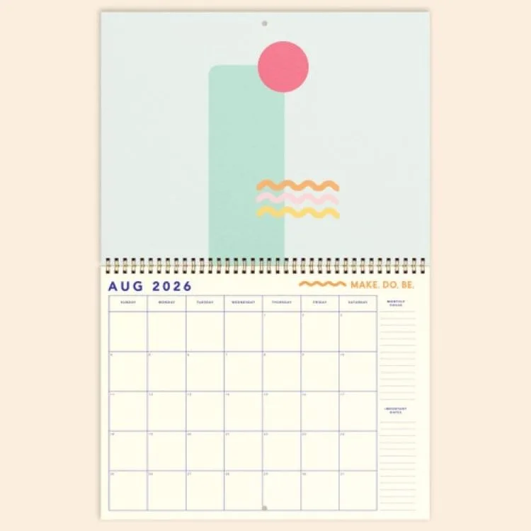 Calendar - Large - Horizontal - Text Weight With Color Guts view 5