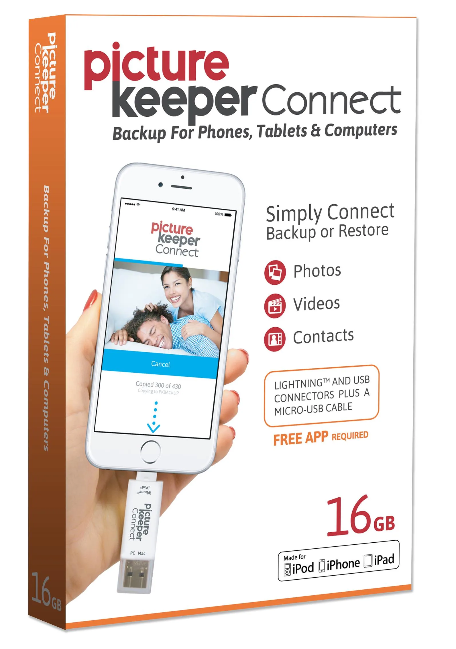 16 GB Picture Keeper Picture Keeper Connect Flash Drive w/iOS & Android Compatibility