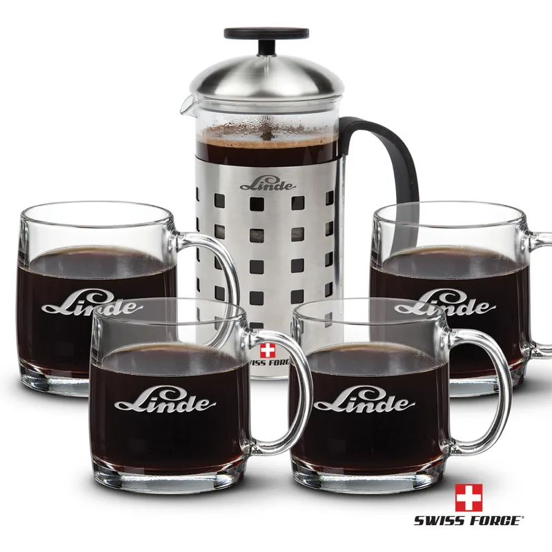 Coffee Press & Nordic Set, Set of 5