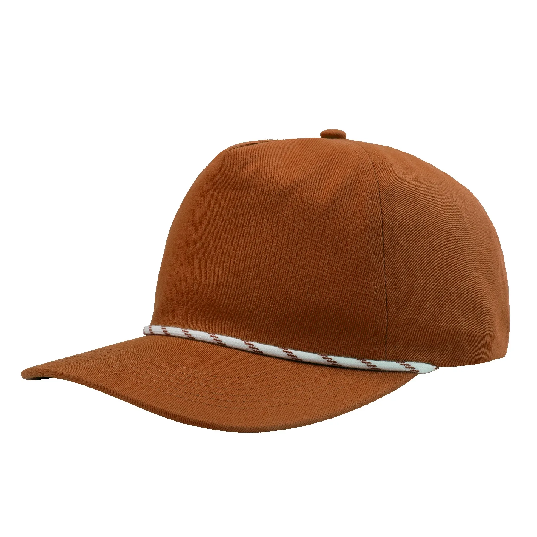 5-Panel Mid-Profile Chino Twill Classic Fit Cap view 4