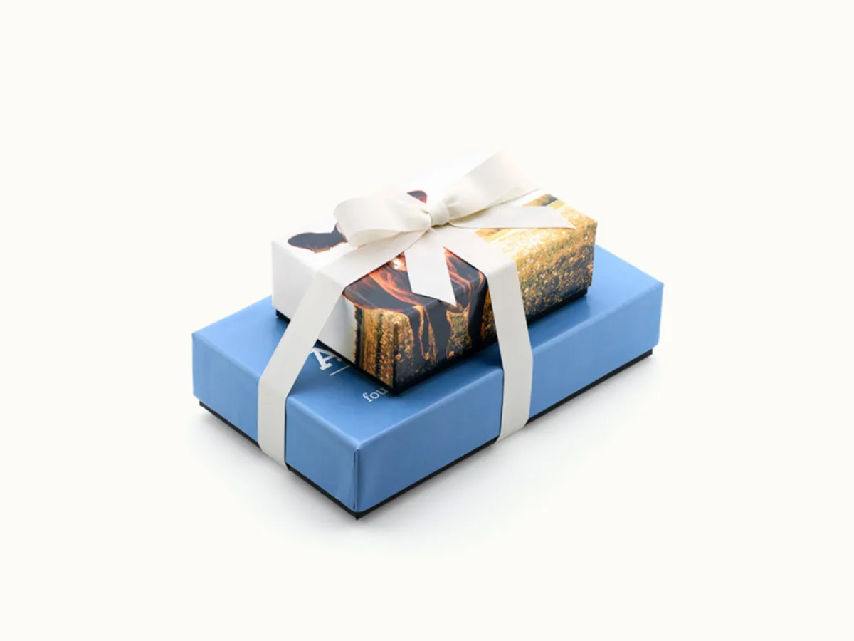 Delightful 2-Tiered Gift Tower with Luxury Custom Packaging view 2