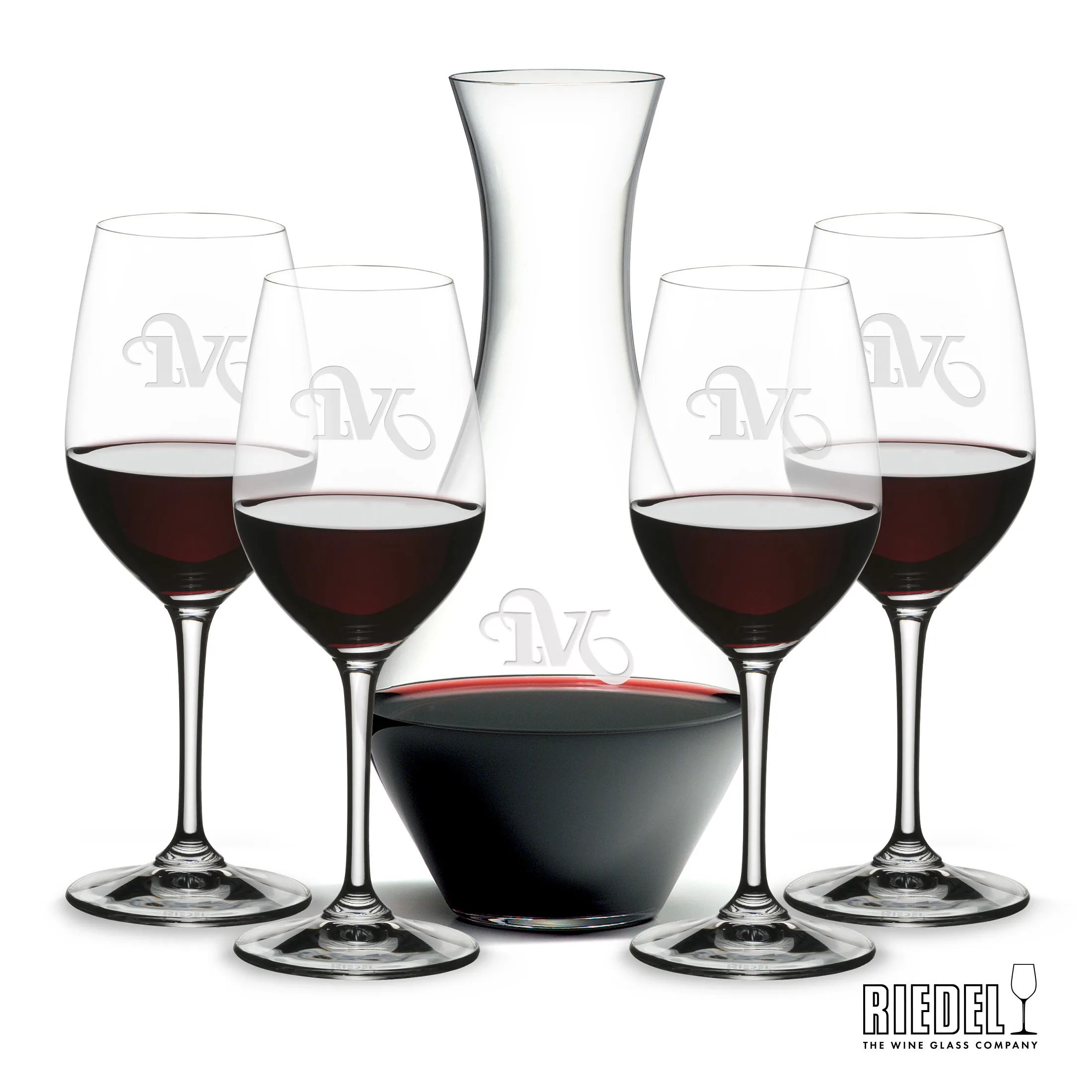 Decanter & 4 Wine