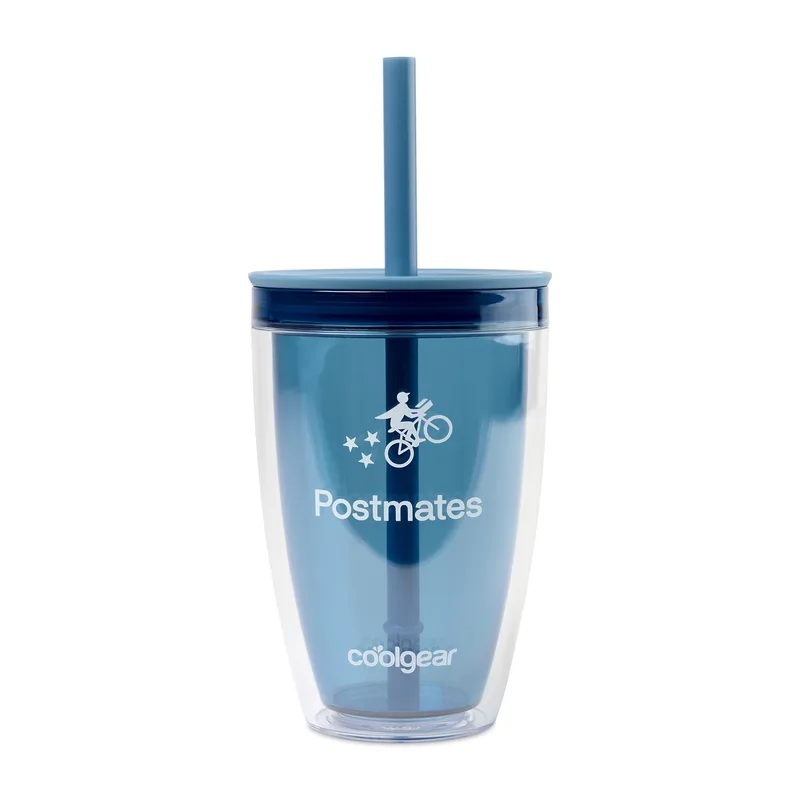 Cool Gear® Oasis Straw Bottle - 14 Oz. - Elemental Blue