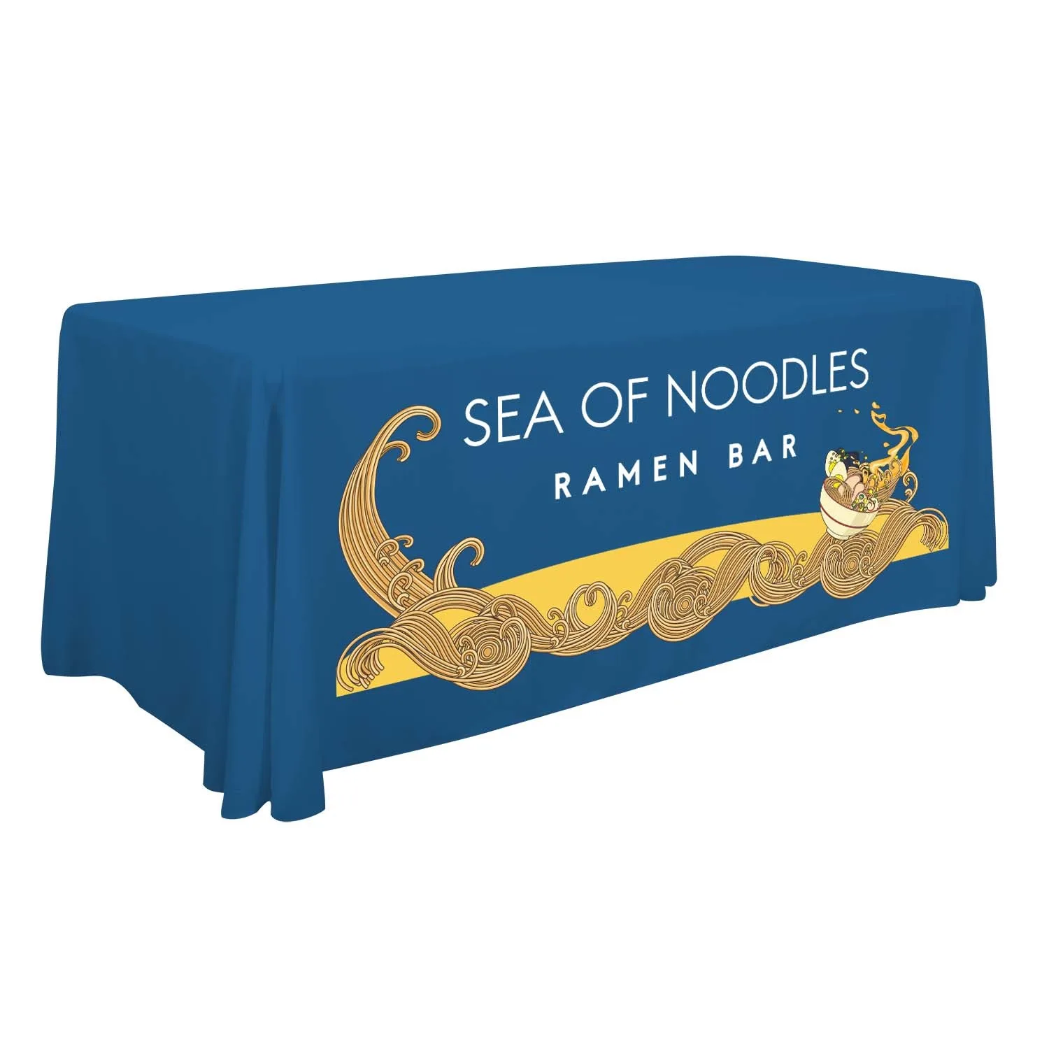 6' Standard Table Throw (Full-Color Front Only) view 6