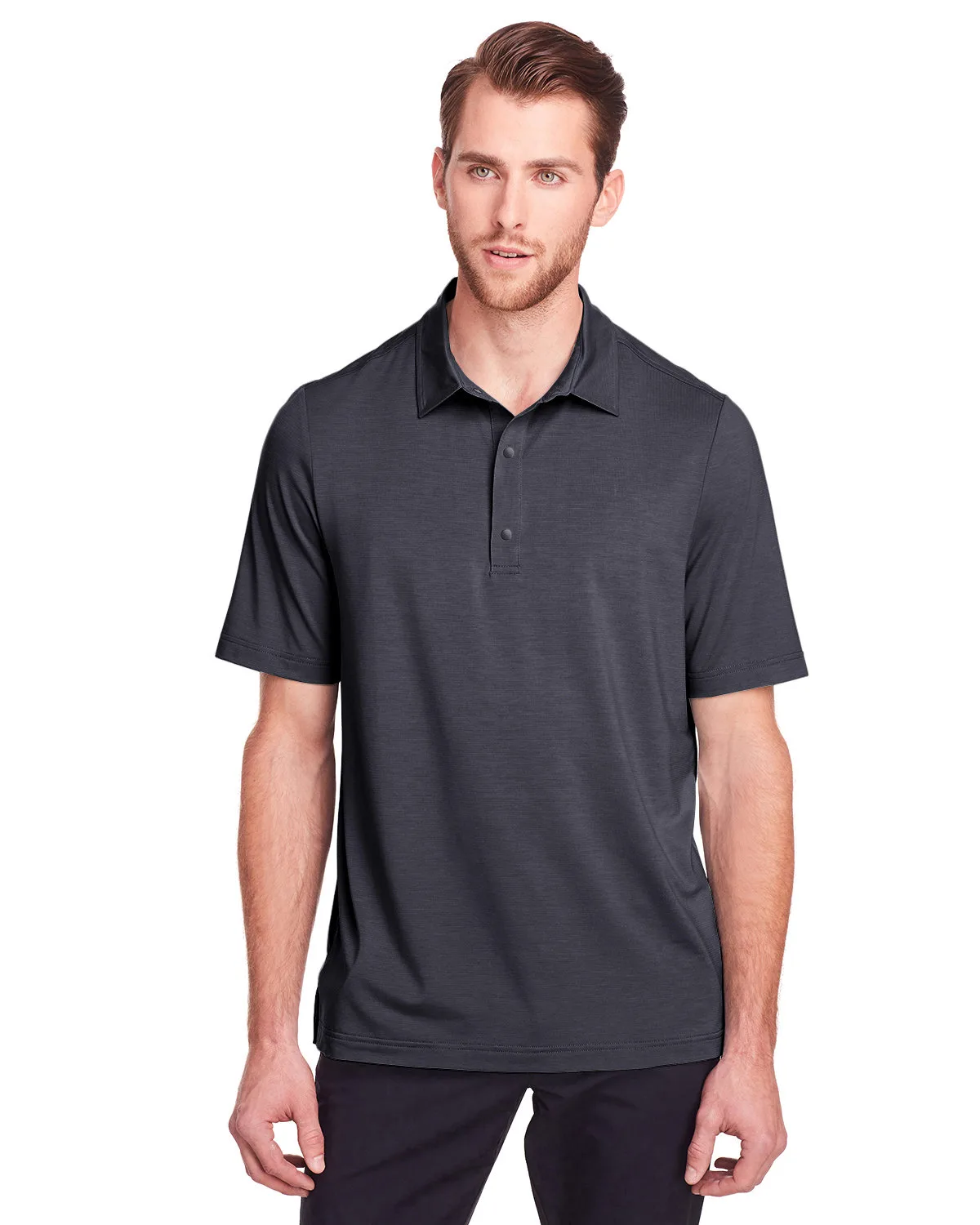 NORTH END Men's JAQ Snap-Up Stretch Performance Polo view 3