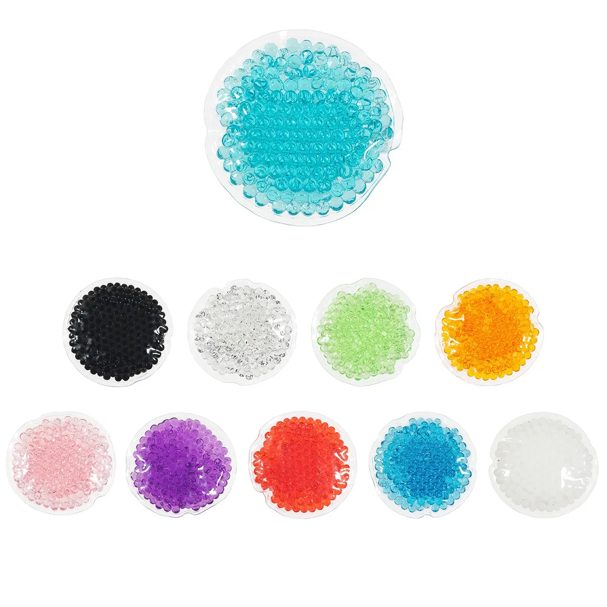 Full Color Mini Round Aqua Pearls™ Hot/Cold Pack view 2