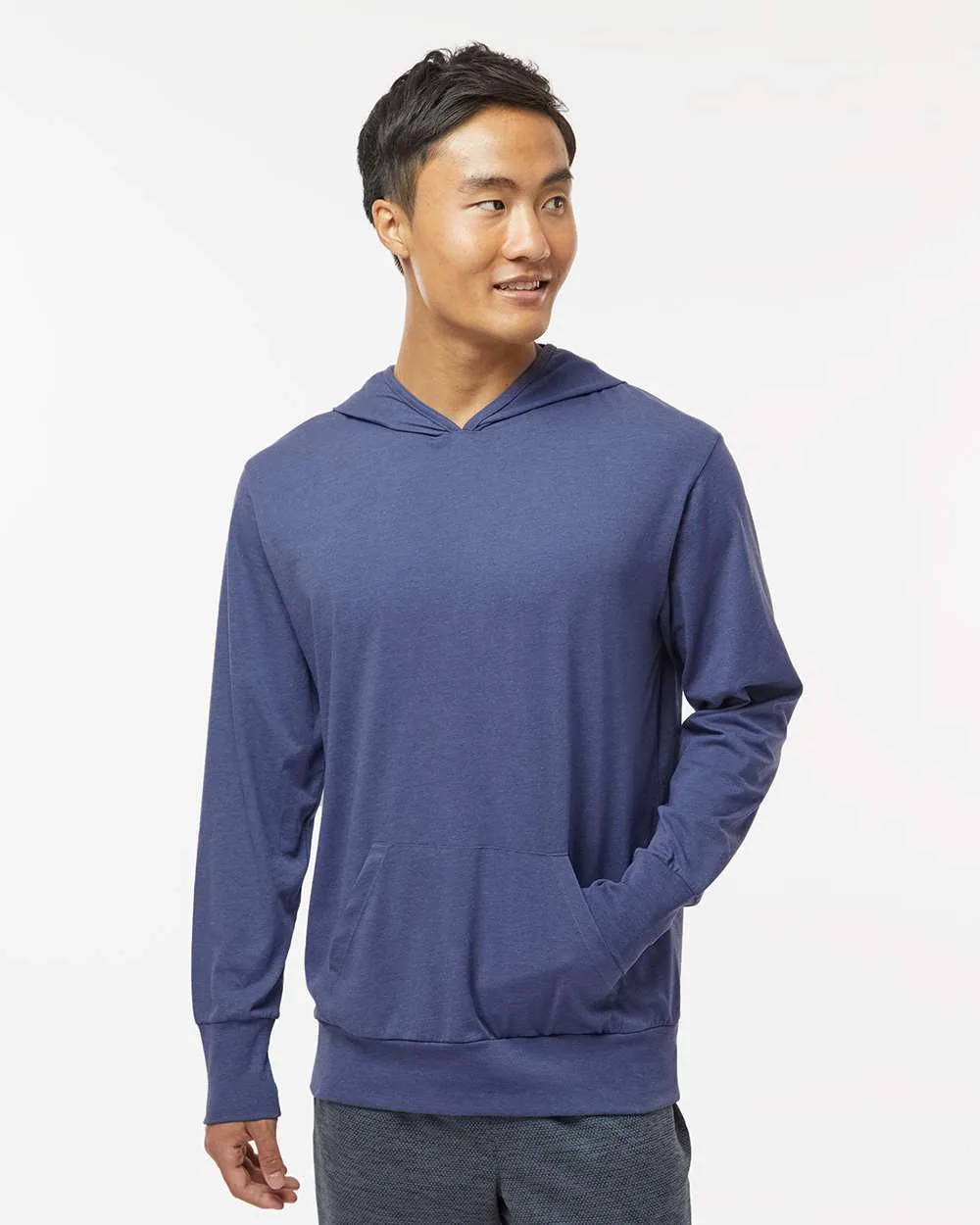 Kastlfel® Unisex RecycledSoft™ Hooded Long Sleeve T-Shirt view 3