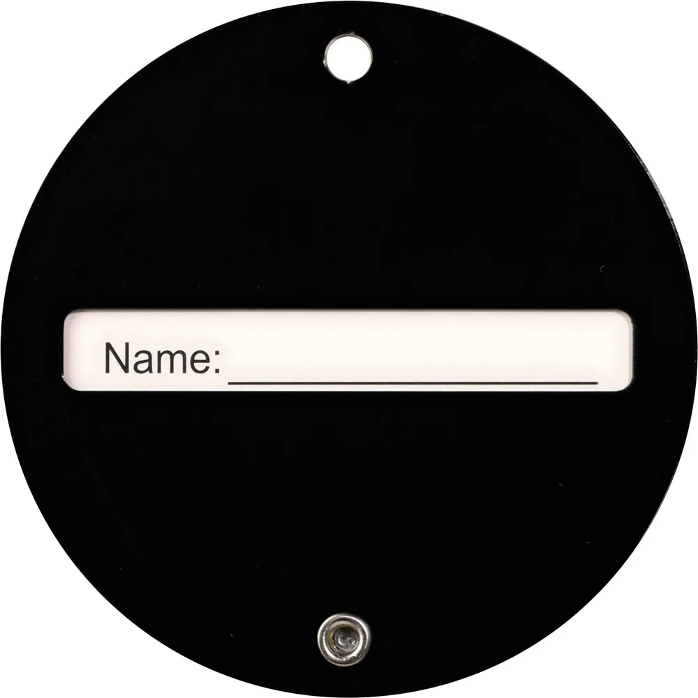 Black Blank Front View