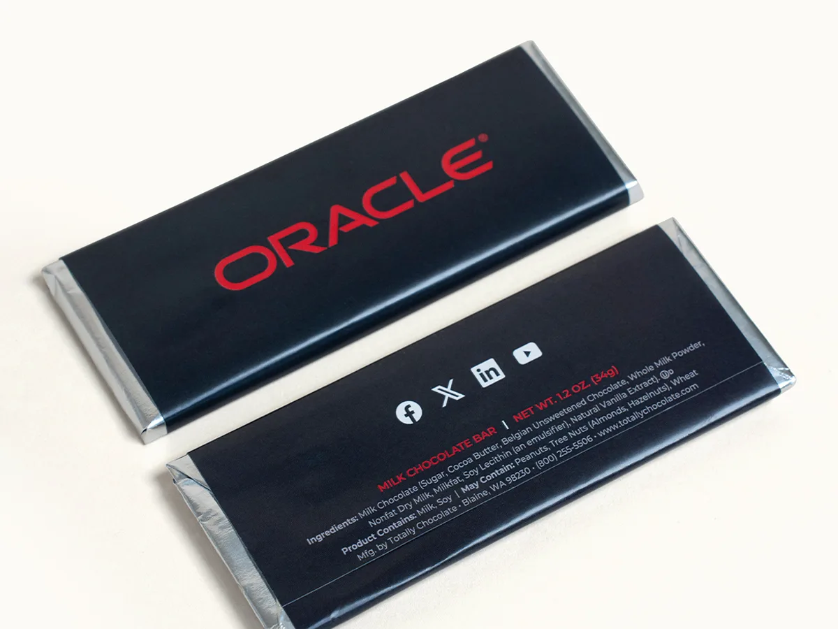2"x 5" Brand Impact Custom Chocolate Wrapper Bar view 6