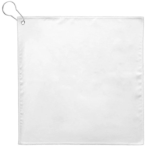 12" x 12" Golf Towel w/Grommet - 200GSM view 2