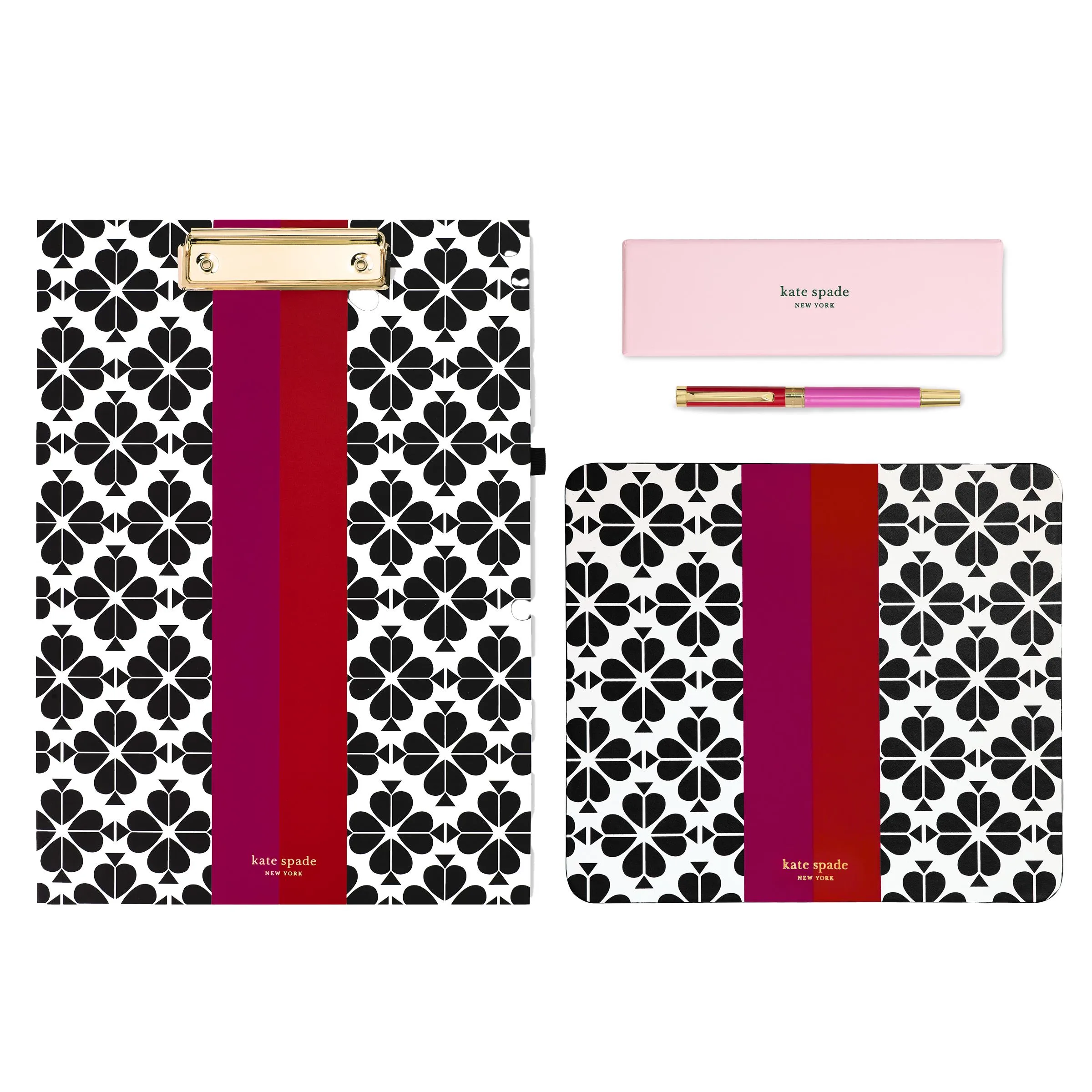 kate spade new york Scribble & Scroll Office Bundle - Black Spade Flower