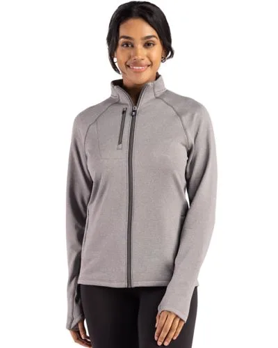 Cutter & Buck Peshastin Fleece Recycled Womens Full Zip Jacket view 2