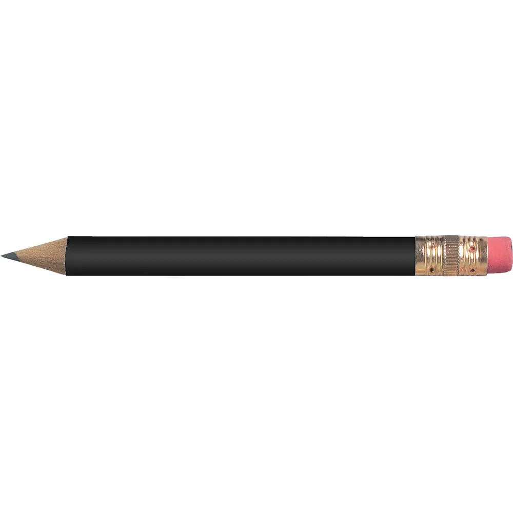 Round Golf Pencil w/Eraser view 2