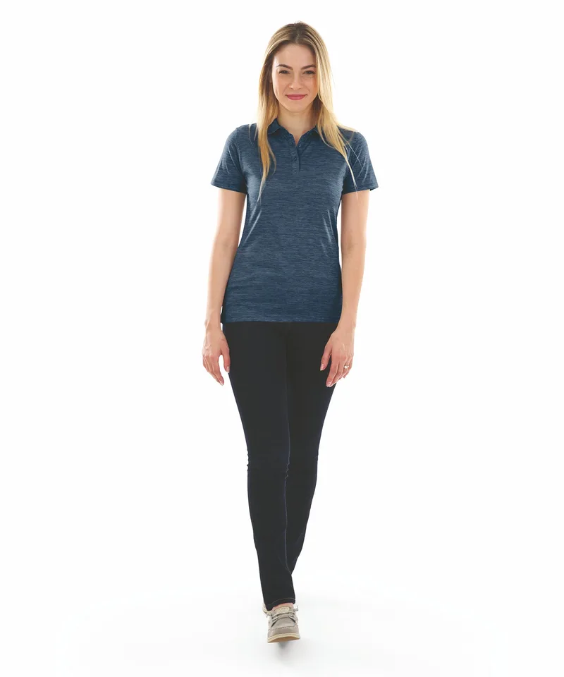 Women's Space Dye Performance Polo Shirt
