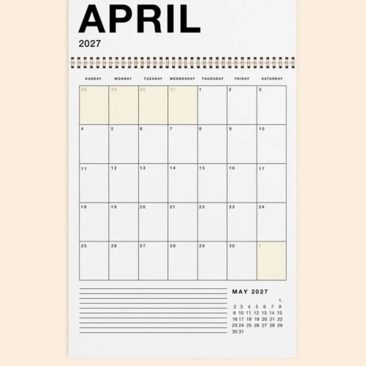 Academic Calendar - Jumbo - Vertical view 6