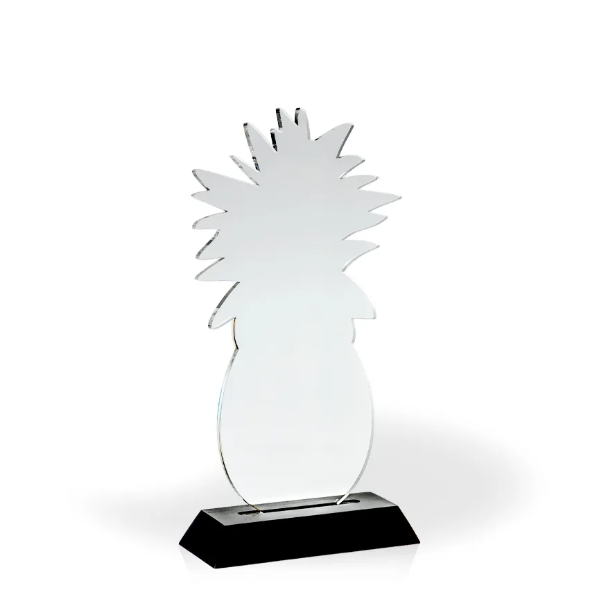 Pineapple Award with Black Wood Base - UV Printed view 2