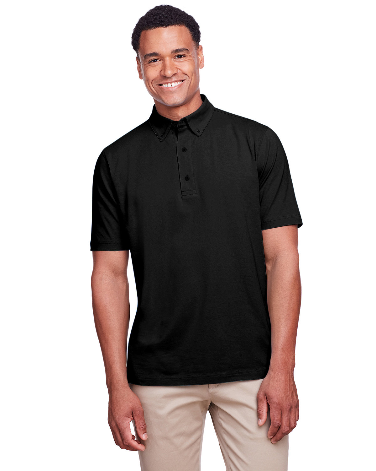 ULTRACLUB Men's Lakeshore Stretch Cotton Performance Polo
