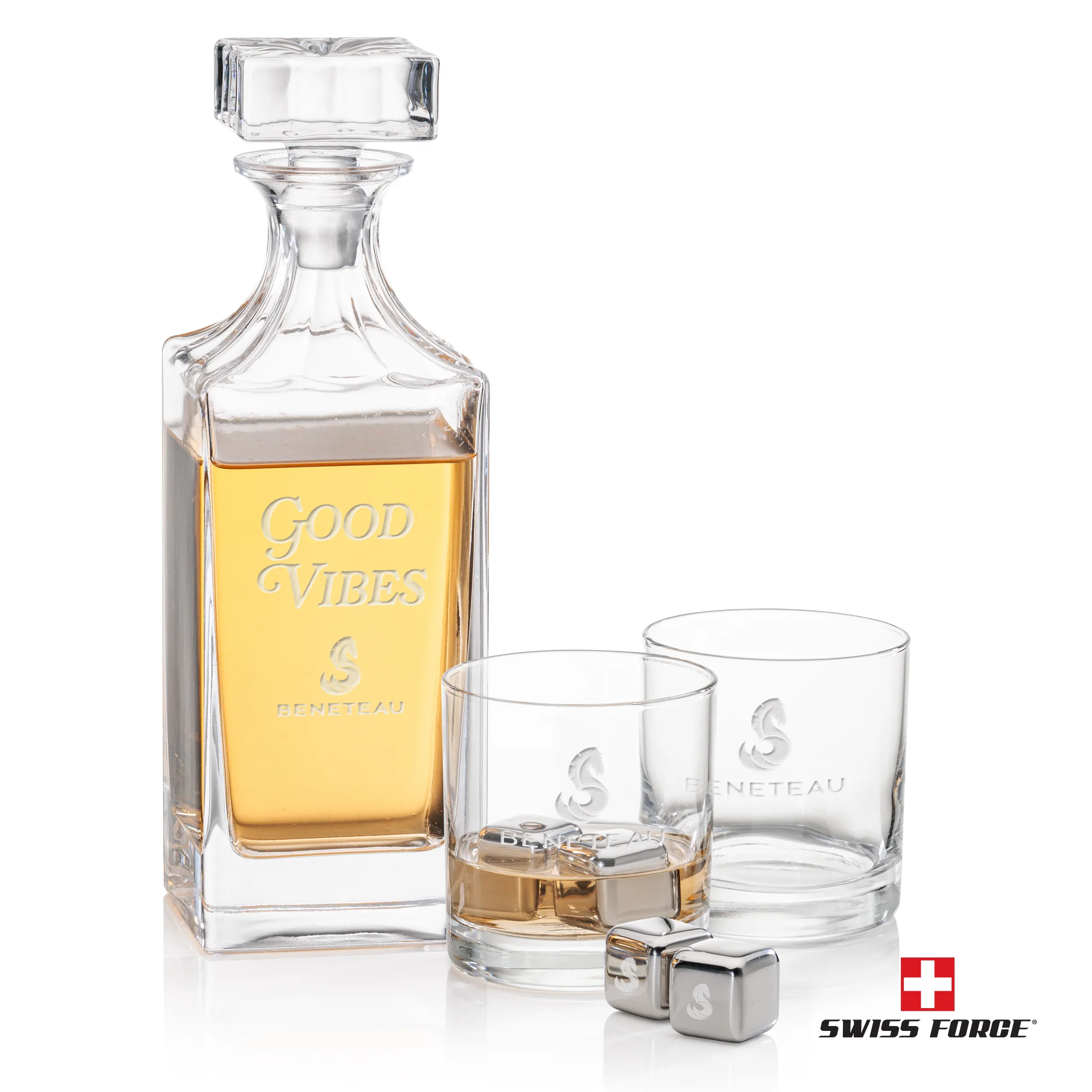 Whiskey Stone Set, Laser Engraving