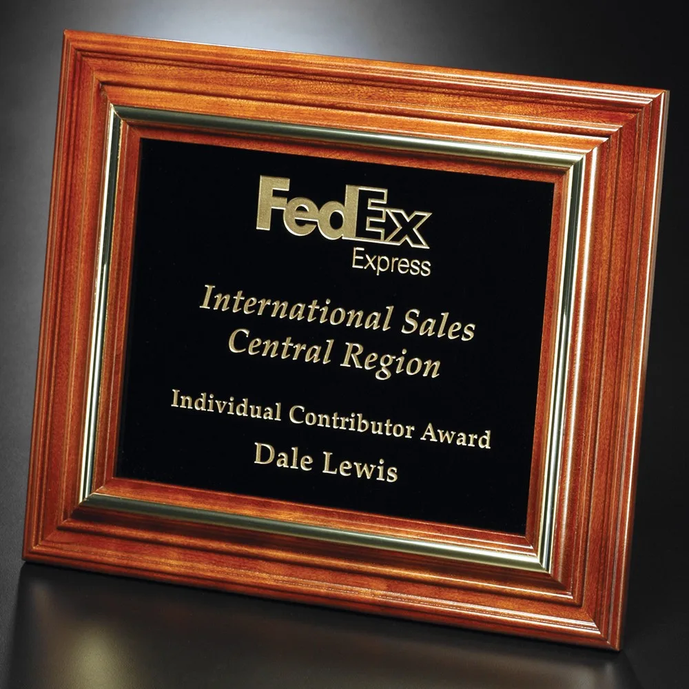 Americana Plaque with Black Glass 15-3/4" x 12-3/4"