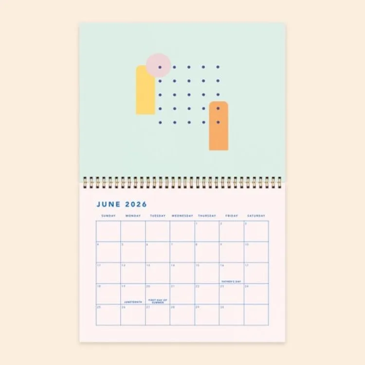 Calendar - Standard - Horizontal - Text Weight With Color Guts view 3