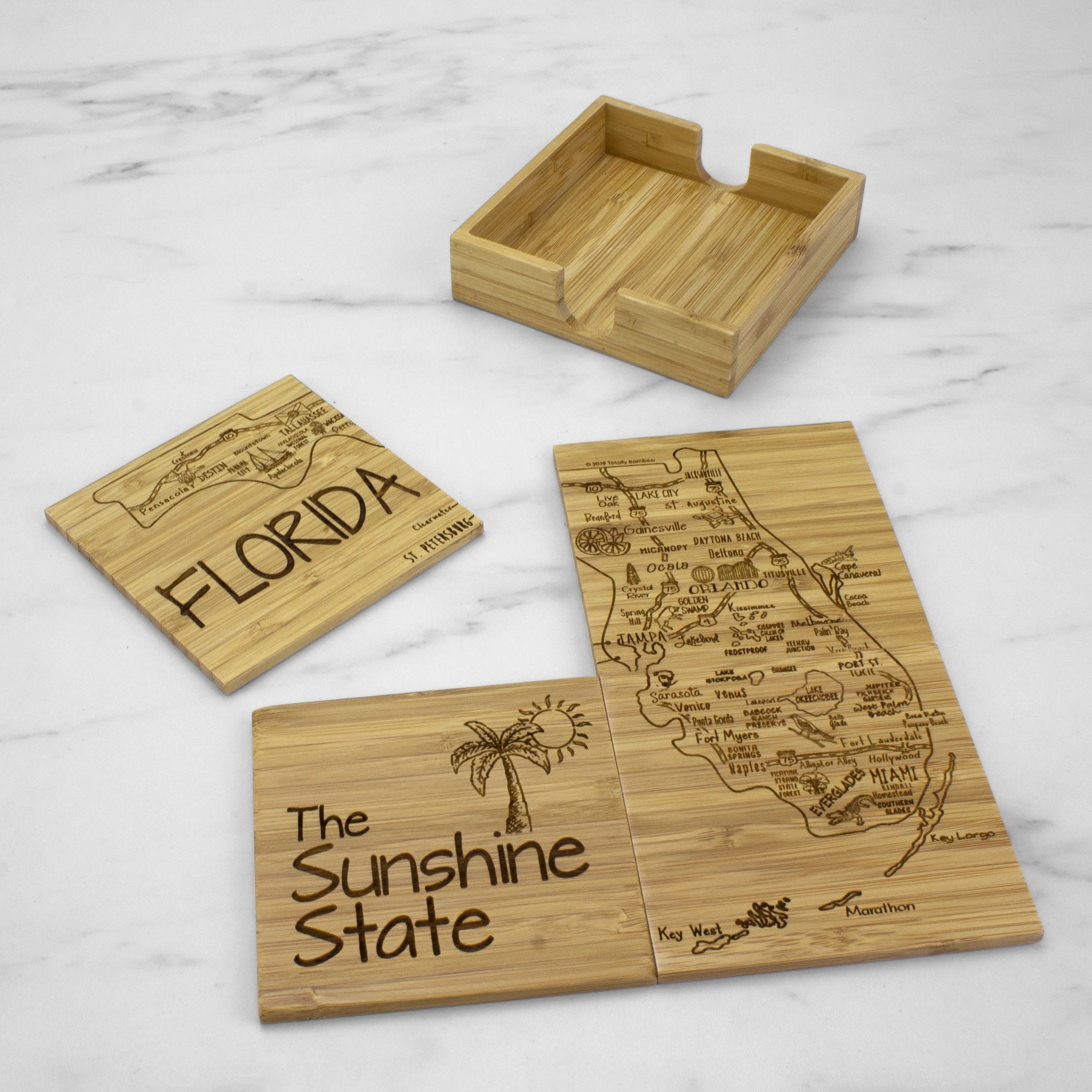 Florida Puzzle Coaster Set view 6