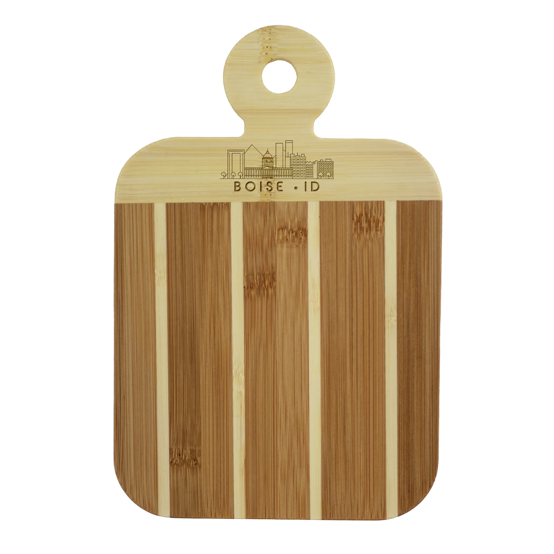 Striped Paddle Boise City Skyline Board