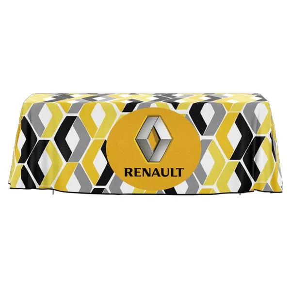 IMPORT 6' Open-Back Full-Color Drape Table Throw