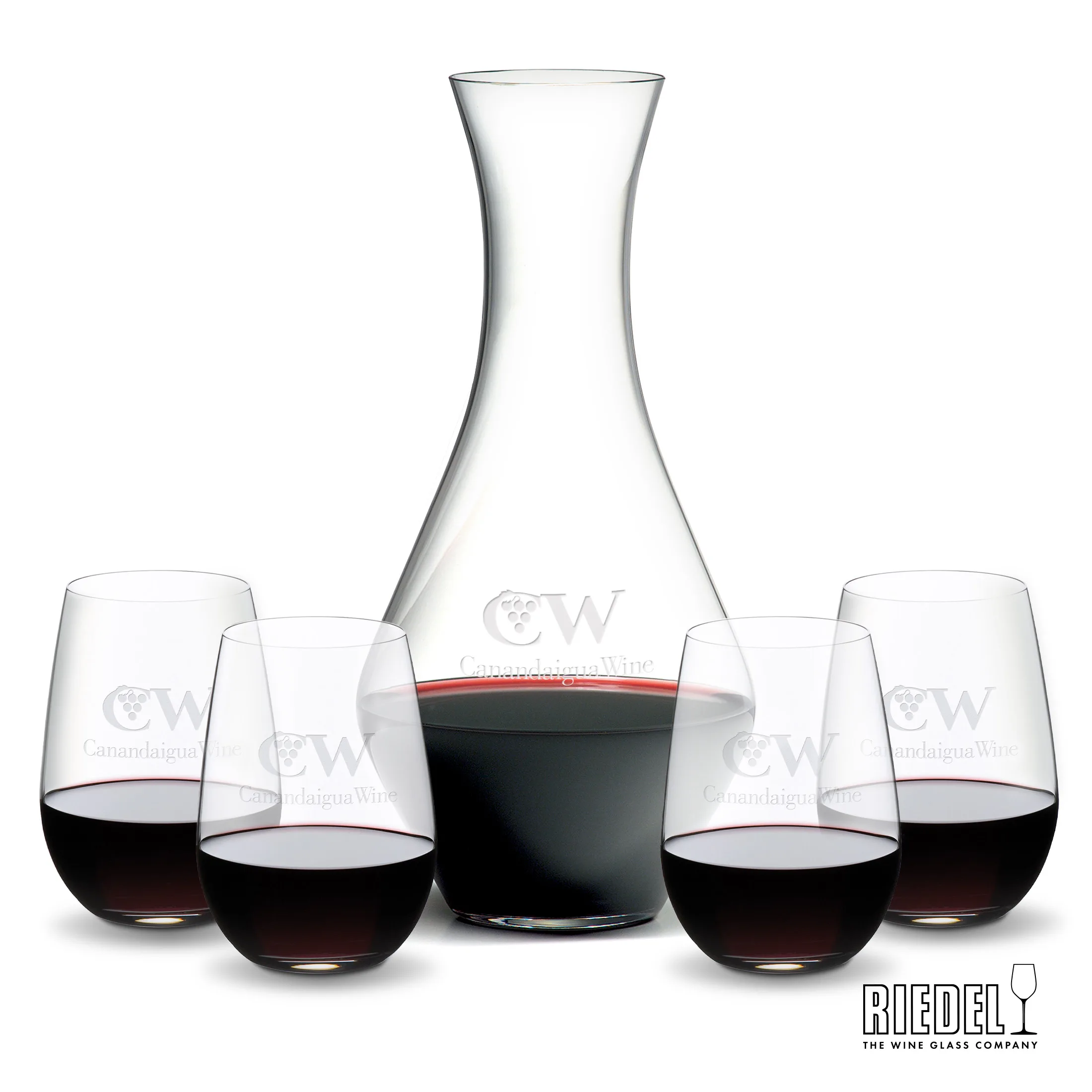 Decanter & 4 Wine