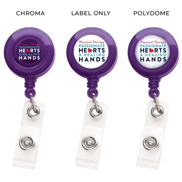 Front, translucent purple