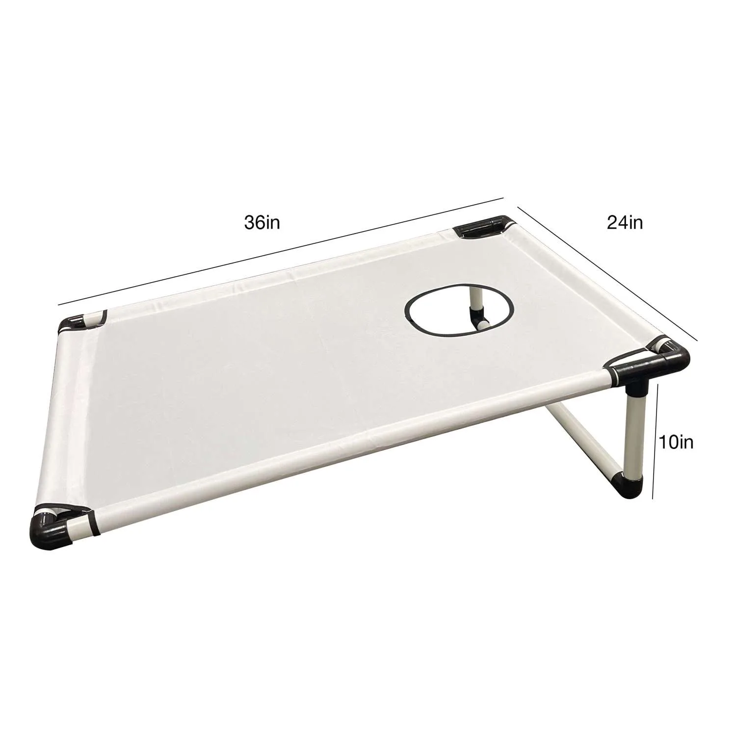 Portable Cornhole, 4 Black & White Bean Bags view 7