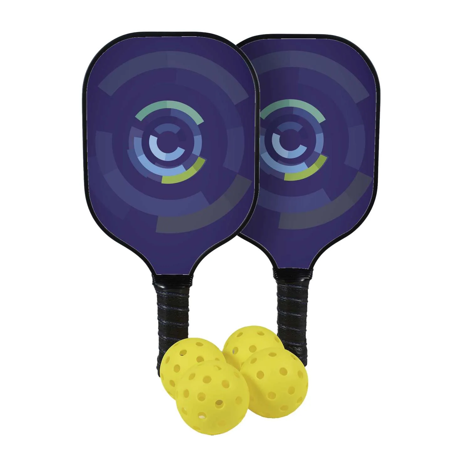 Deluxe Pickleball Plus Set Single-Sided Paddles view 3