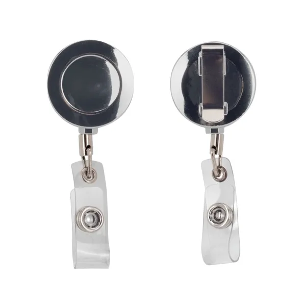 Metal Retractable Badge Reel with Belt Clip view 3