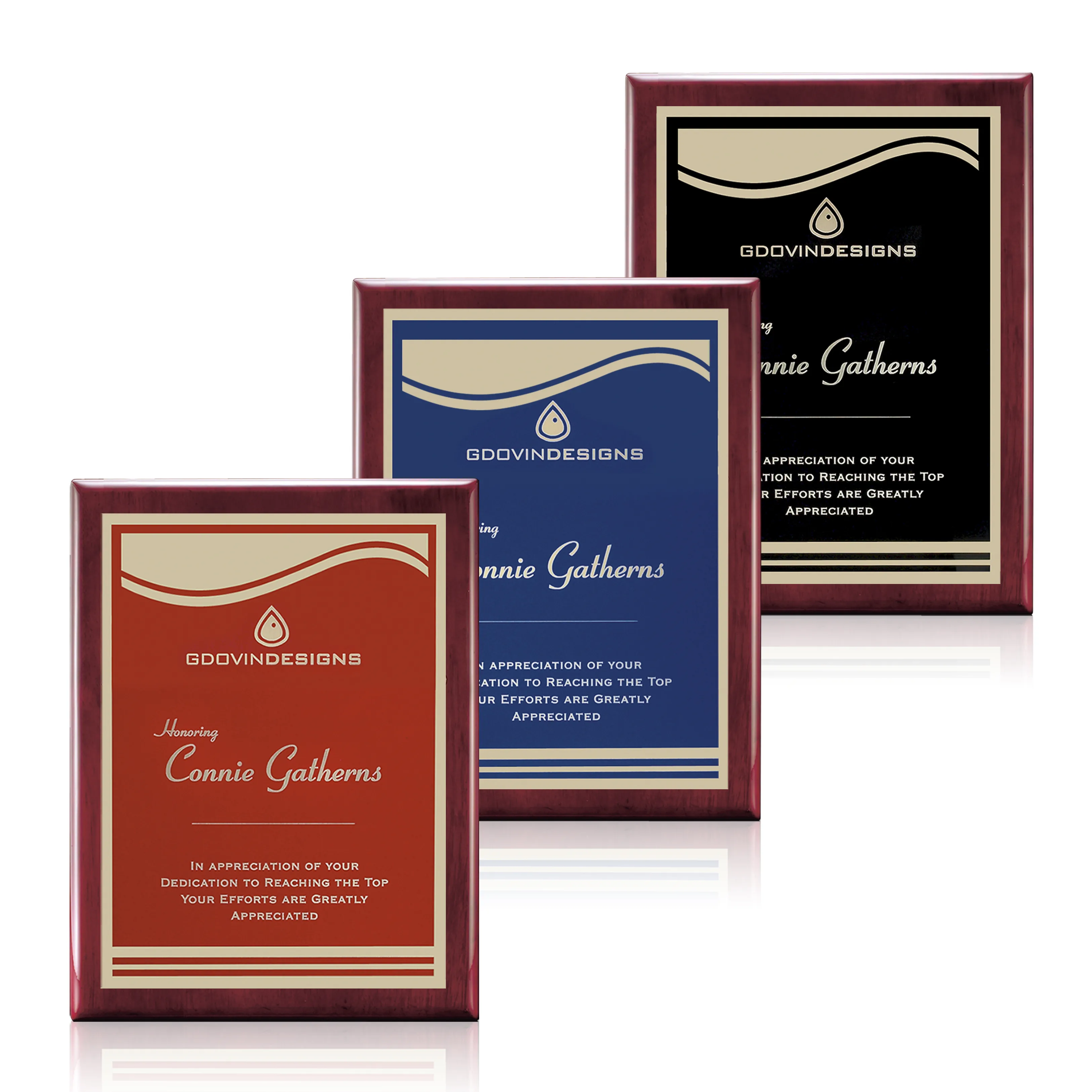 Oakleigh/Marietta Plaque - Rosewood Finish