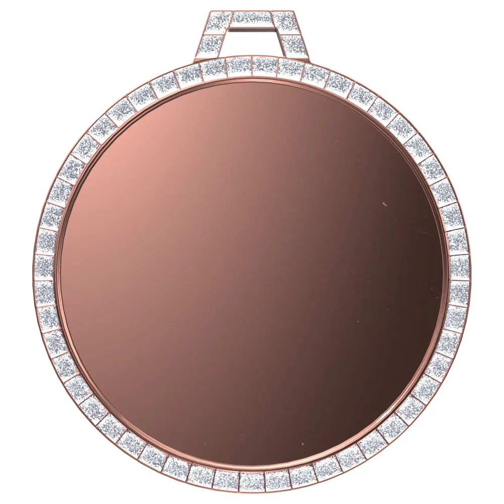 Vibraprint® Bright White GEM Insert Medallion (2-1/4") view 4