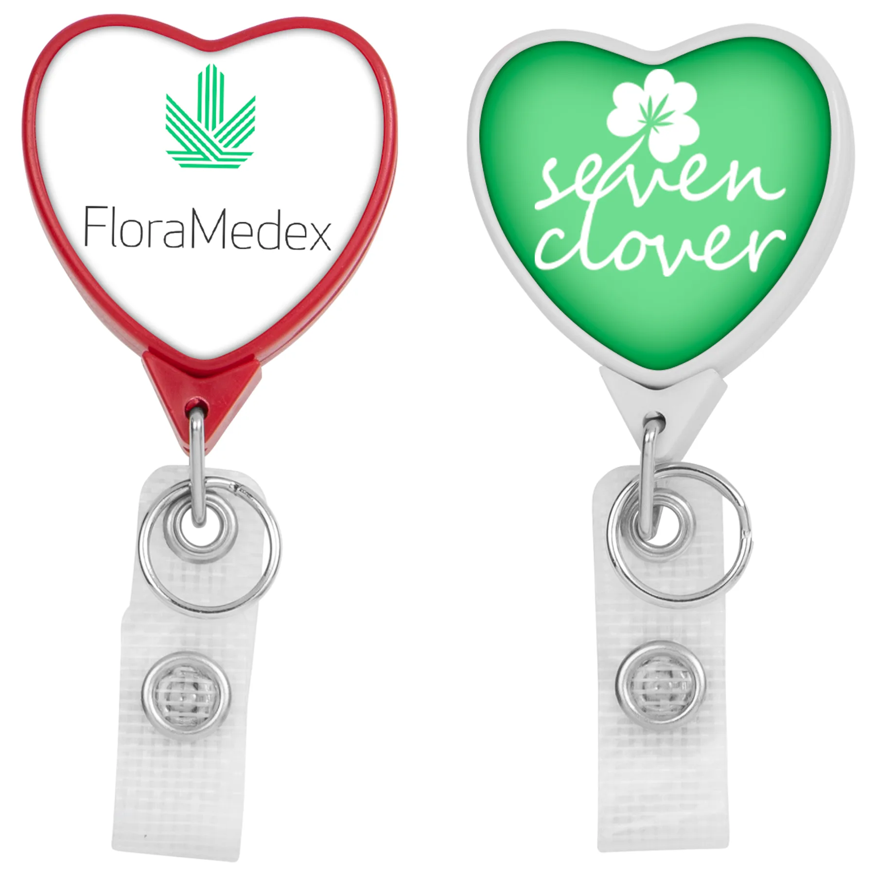 Hemp Jumbo Heart Retractable Badge Reel