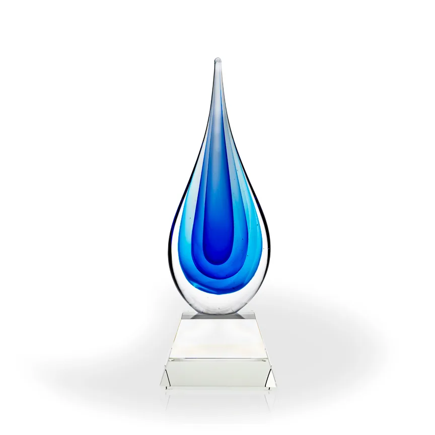 Elston Art Glass Award - Pyramid Base view 2